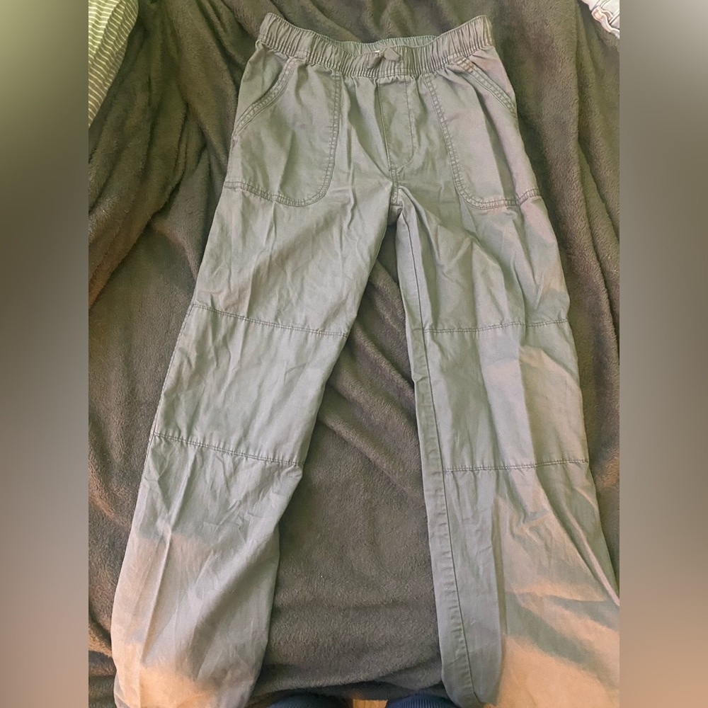 Grey Cargo Style Pants